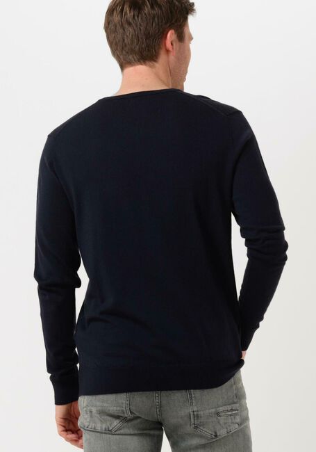 Donkerblauwe PROFUOMO Trui PULLOVER V-NECK - large