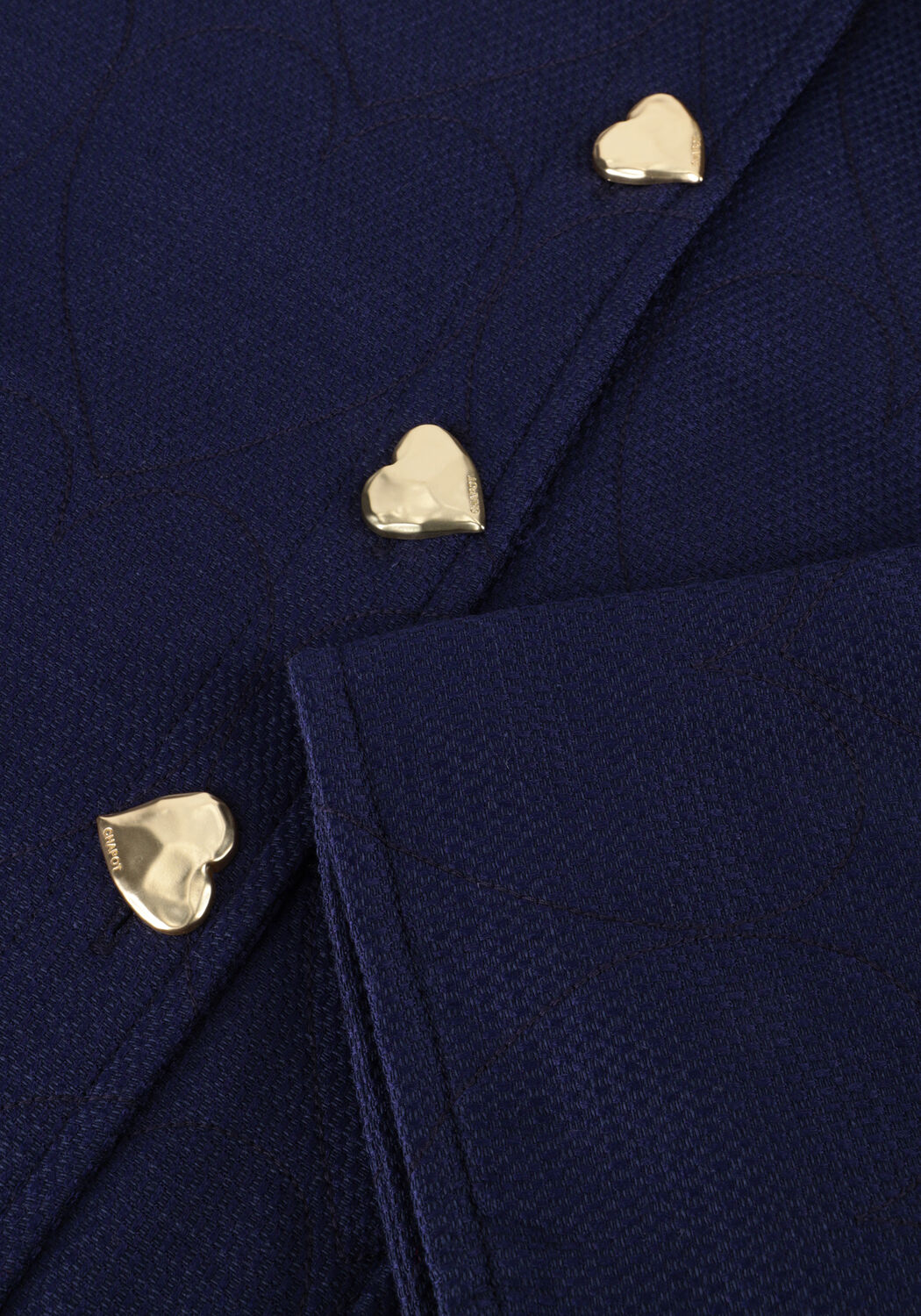 Donkerblauwe FABIENNE CHAPOT Spijkerjas JACKIE PADDED JACKET - large