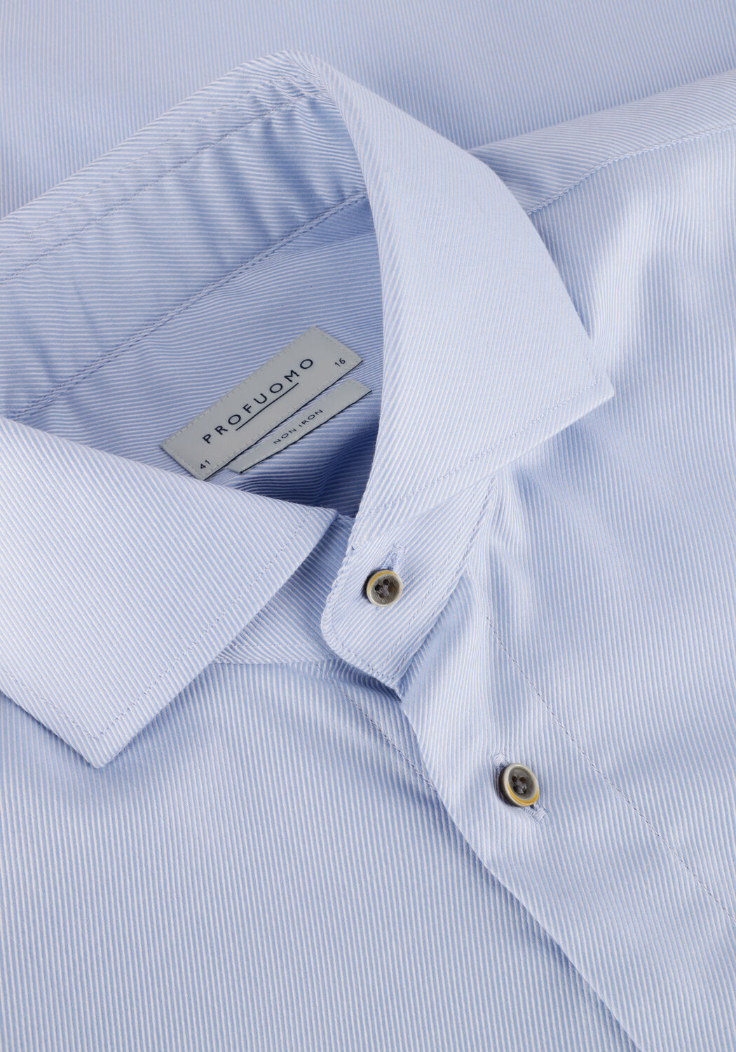 Lichtblauwe PROFUOMO Klassiek overhemd SHIRT CUTAWAY SC SF NON IRON - large