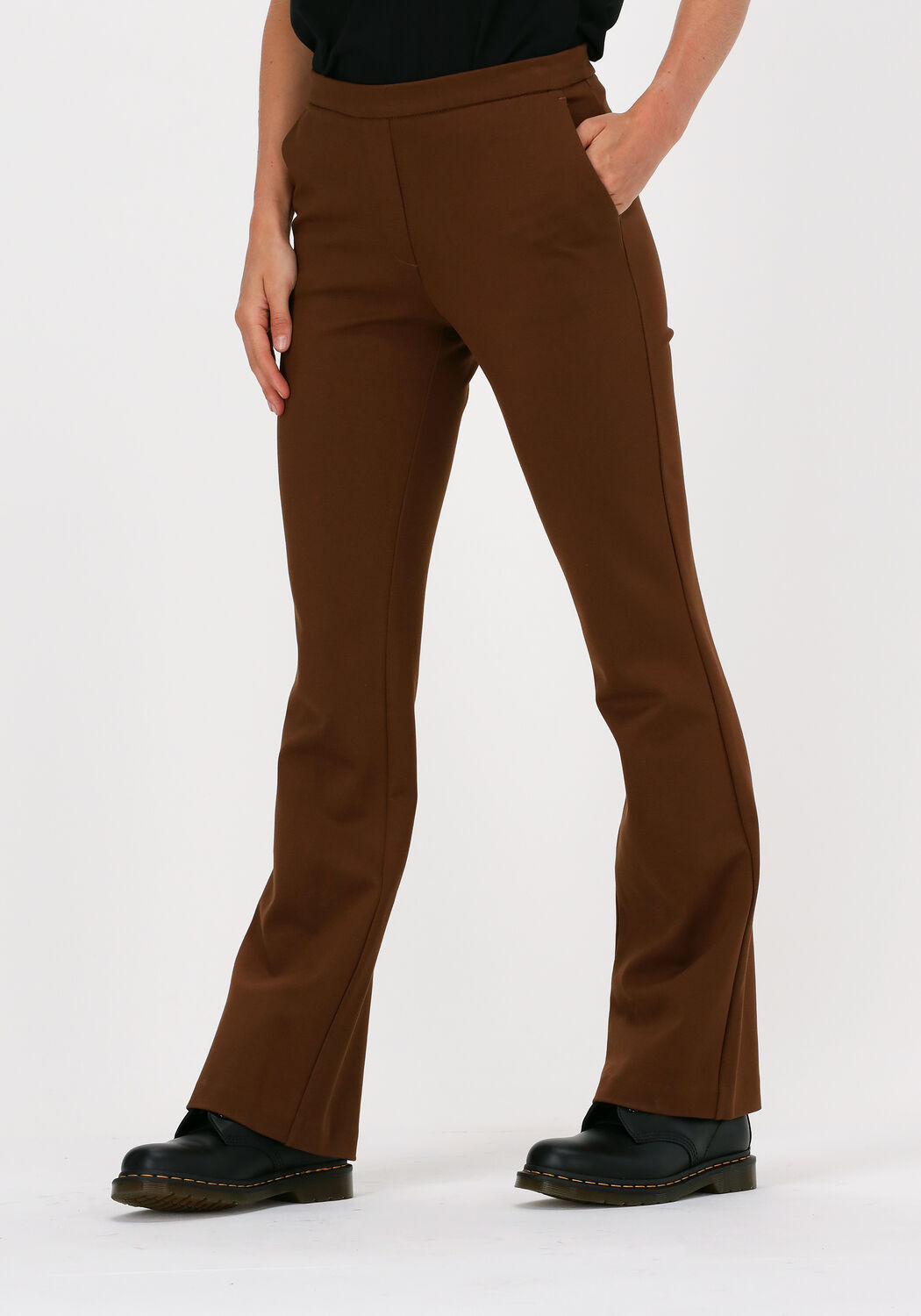 Bruine MODSTRÖM Flared broeken TANNY FLARE PANTS | Omoda