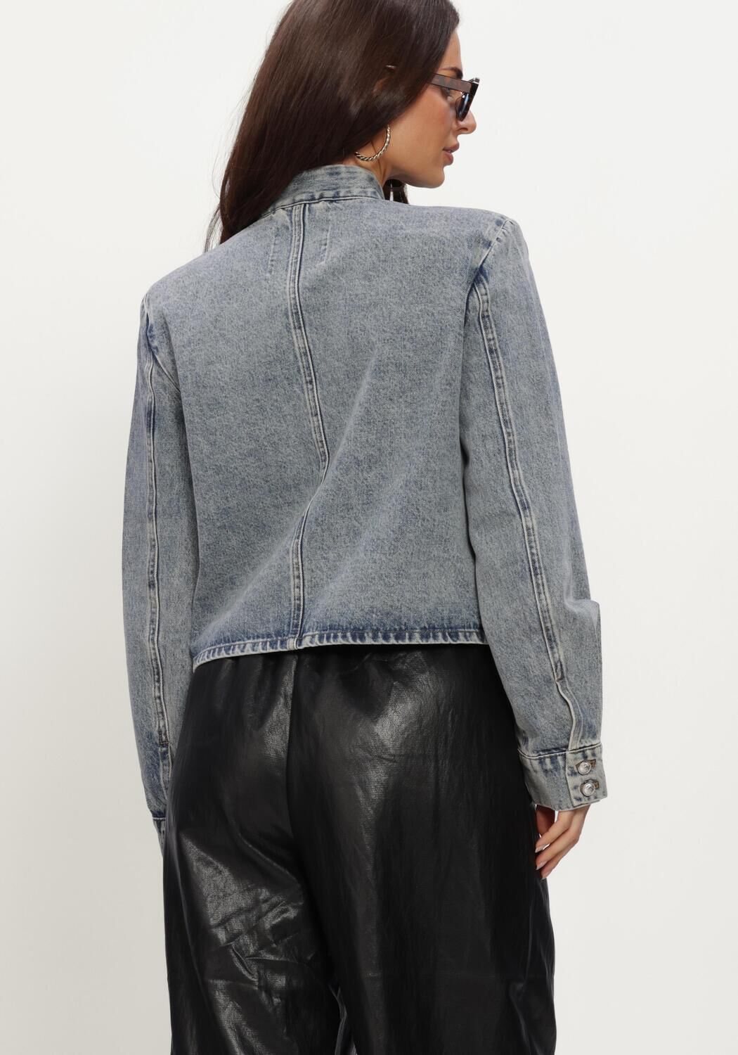 Blauwe CO'COUTURE Spijkerjas JACKSONCC OFFICER DENIM JACKET - large