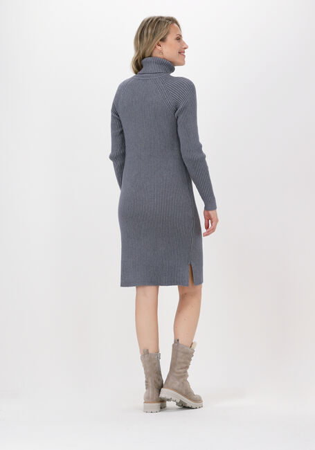 Lichtgrijze MINUS Mini jurk AVA KNIT TURTLENECK DRESS - large