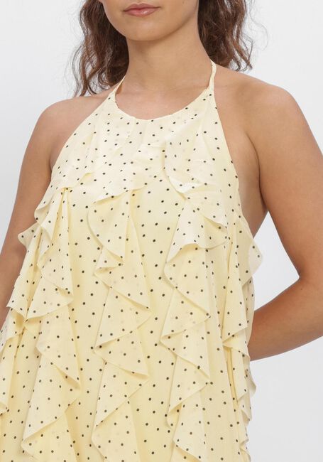 Gele Y.A.S. Jurken YASFINILLO HALTERNECK LONG - large