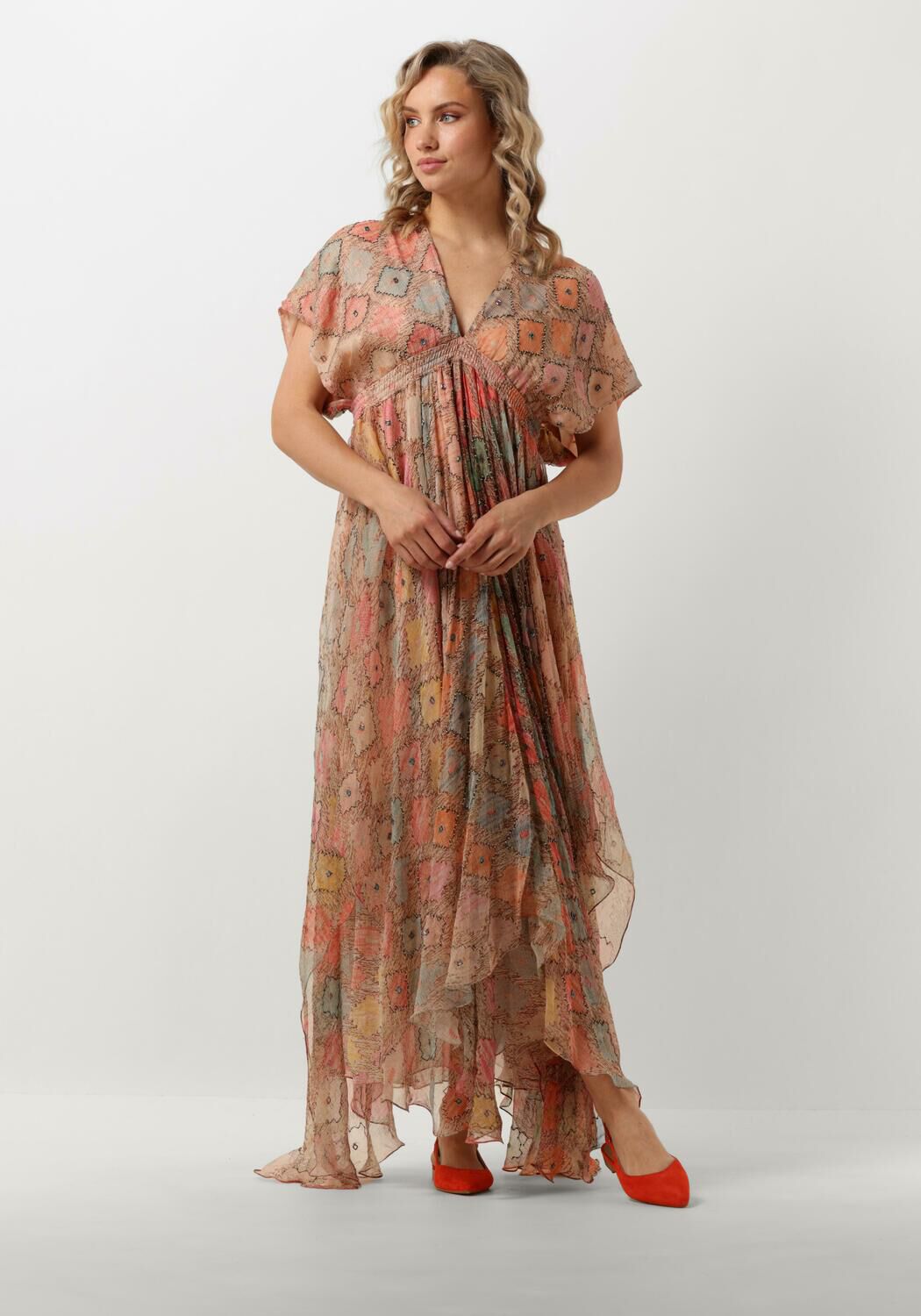 Mes Demoiselles Boho-Chic Maxi Jurk Ormay Multicolor Dames