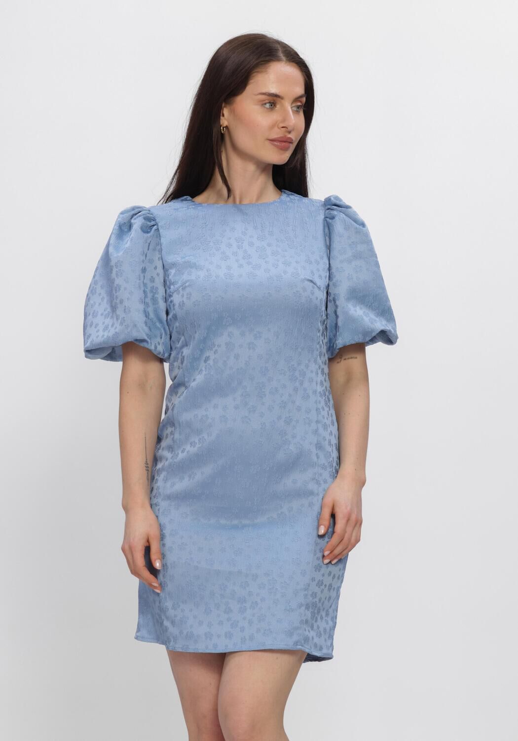 Blauwe Y.A.S. Jurken YASSANNE SS DRESS - large