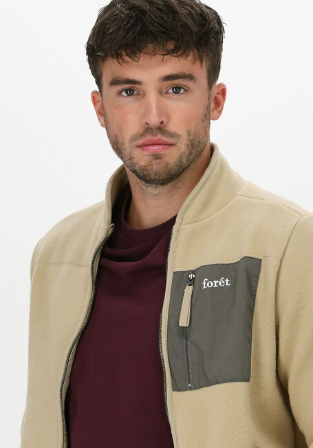 Khaki FORÉT Vest SILENCE FLEECE JACKET - large