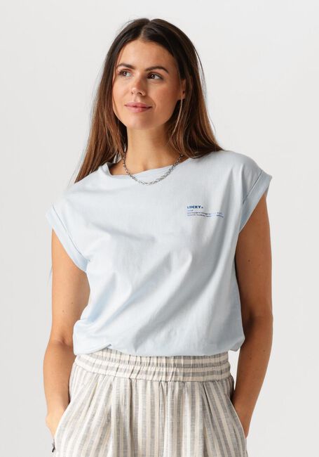 Lichtblauwe BY-BAR T-shirt THELMA DICTIONARY SMALL TOP - large