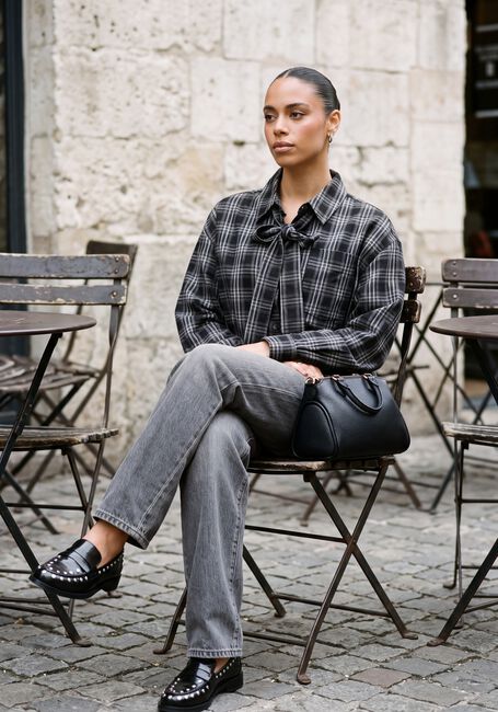 Zwarte SIMPLE Blouses WV-PL-VISCO-CHECK-26-3 - large
