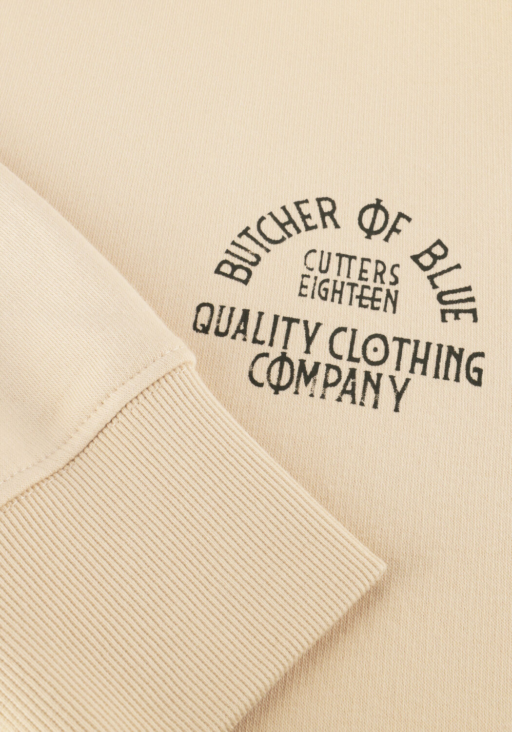 Beige BUTCHER OF BLUE Sweater ARMY FRAT CREW - large