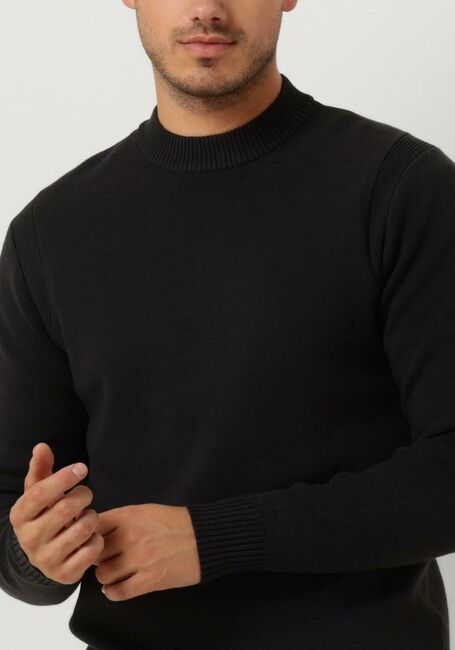 Groene DSTREZZED Trui FELL MOCK NECK - large