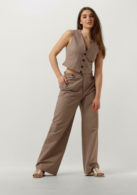 Bruine VANILIA Pantalon STRAIGHT SOFT TOUCH - large