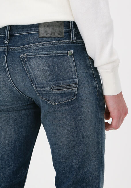 Blauwe CAST IRON Slim fit jeans RISER SLIM AUTHENTIC USED DARK - large