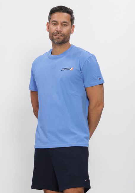 Blauwe TOMMY JEANS T-shirt TJM REG VINTAGE LA BCK SS T EXT - large