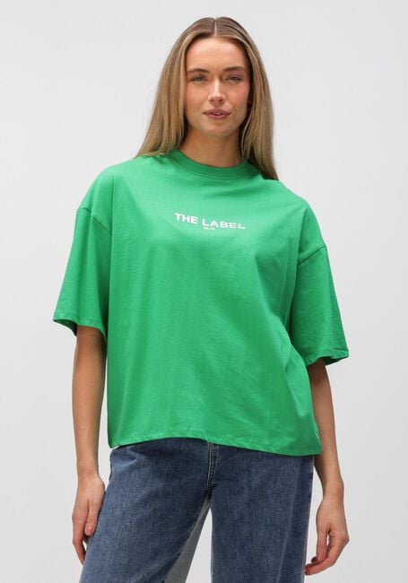 Groene ALIX THE LABEL T-shirt LADIES KNITTED THE LABEL T-SHIRT - large