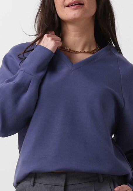 Blauwe VANILIA Trui SWEAT V-NECK RAGLAN - large