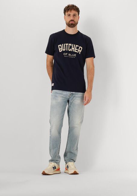 Donkerblauwe BUTCHER OF BLUE T-shirt ARMY COLLEGE TEE - large