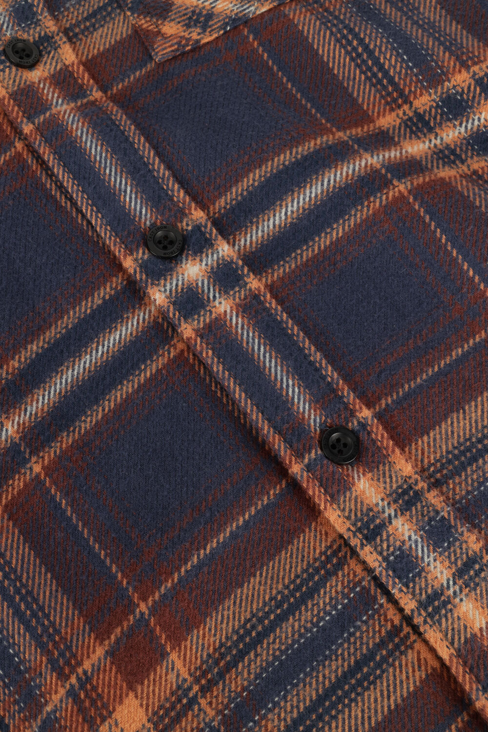 Blauwe CAST IRON Casual overhemd LONG SLEEVE SHIRT BRUSHED TWILL CHECK REGULAR FIT - large