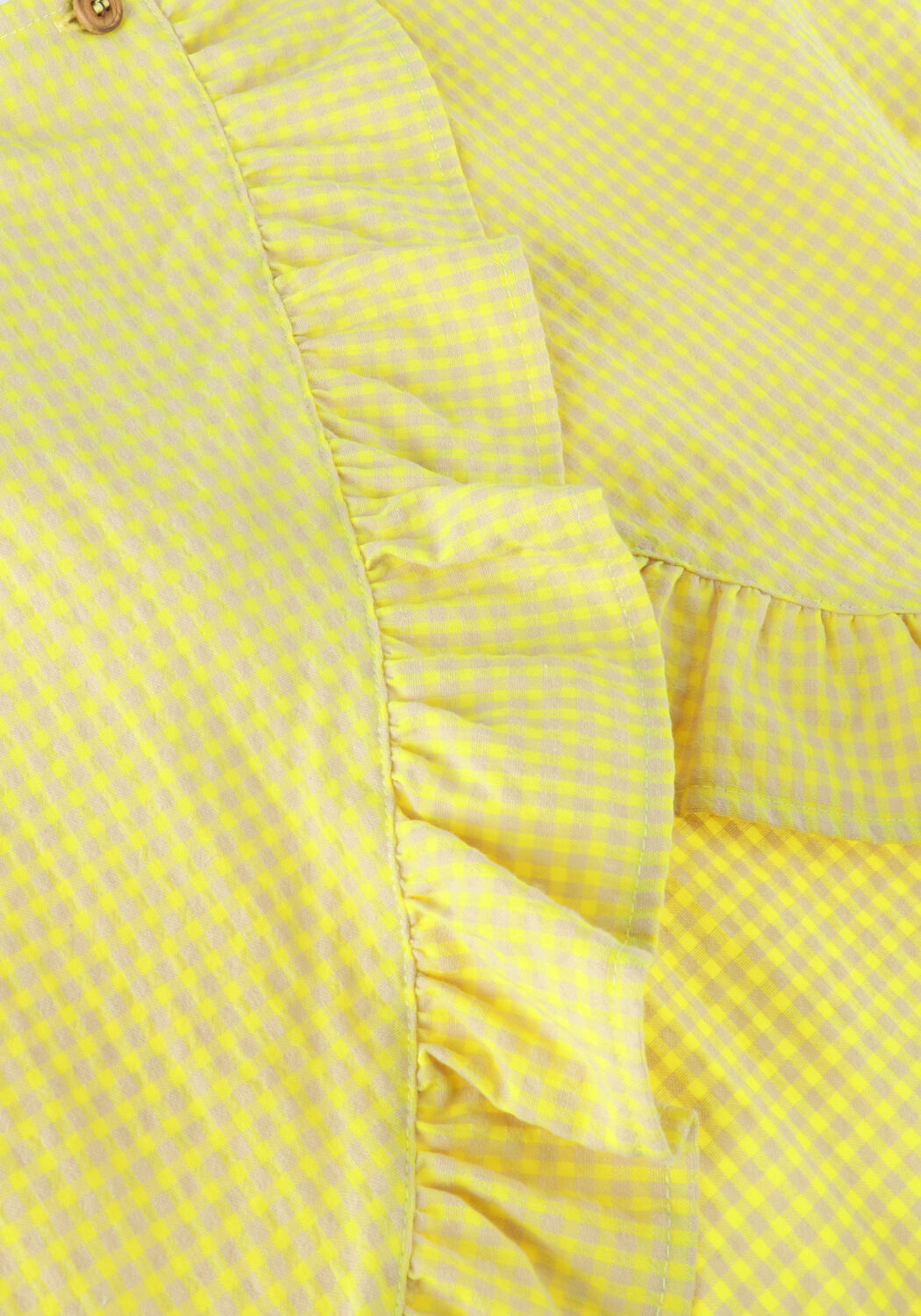 Gele DAILY BRAT Top CHLOE CHECKED TOP - large