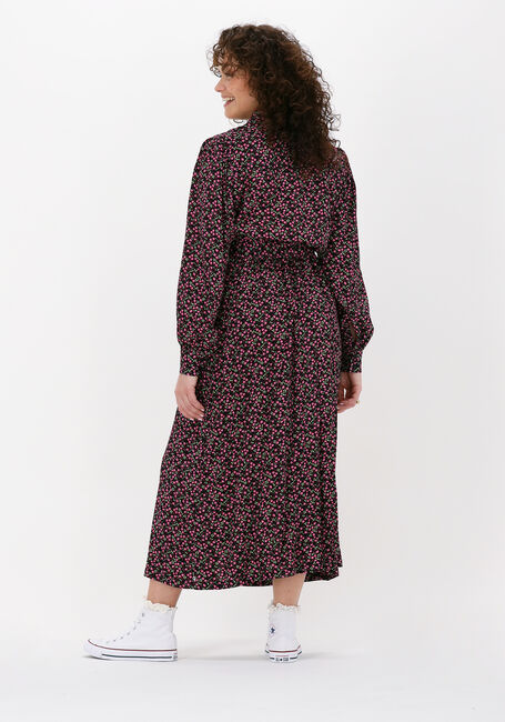 Roze COLOURFUL REBEL Midi jurk KERA SMALL FLOWER MAXI SHIRT DRESS - large