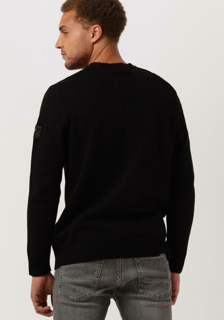 Zwarte LYLE & SCOTT Trui SHOULDER DETAIL CREW NECK KNIT - large
