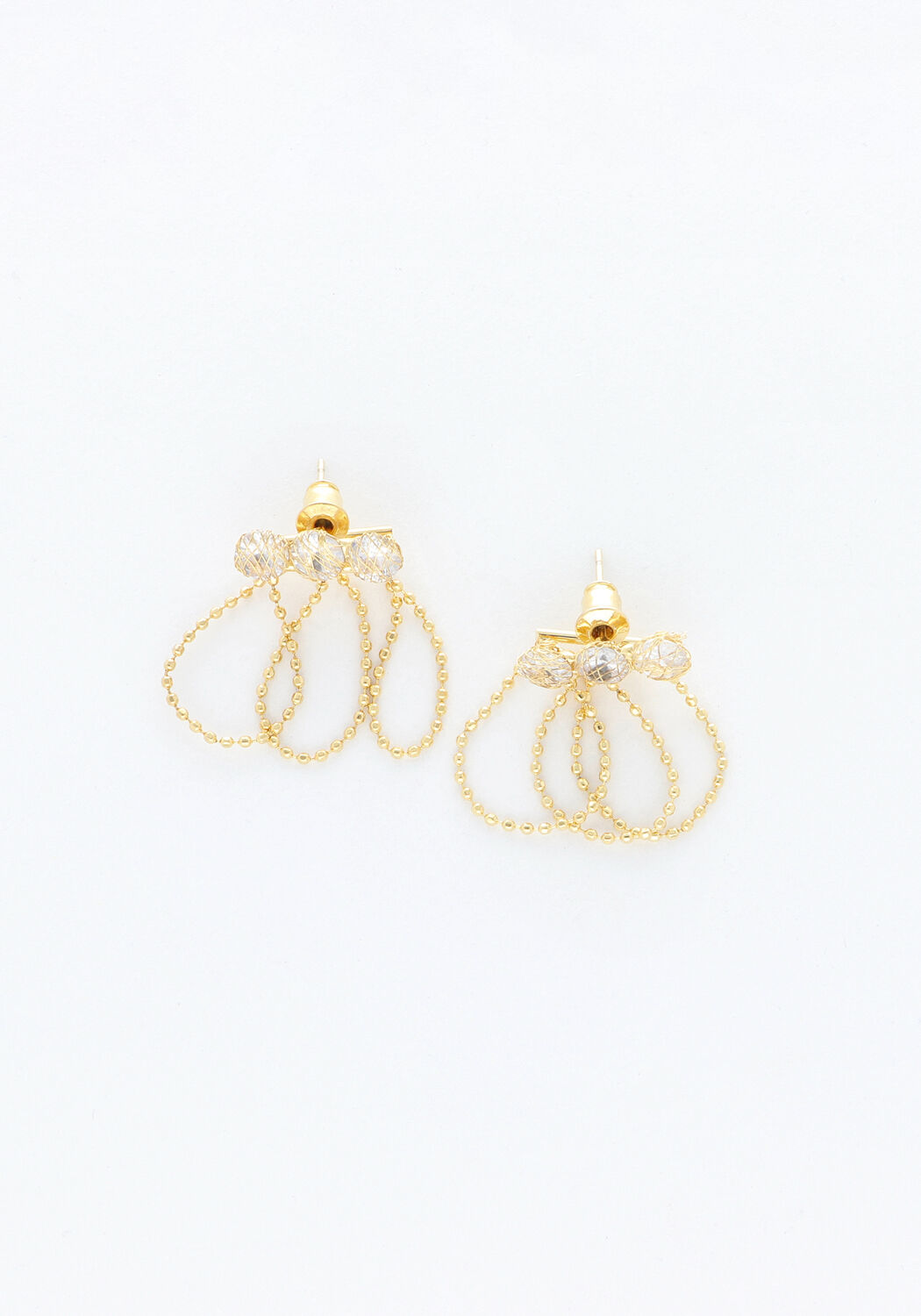 Goudkleurig NOTRE-V Oorbellen EARRING SMALL TRIPLE