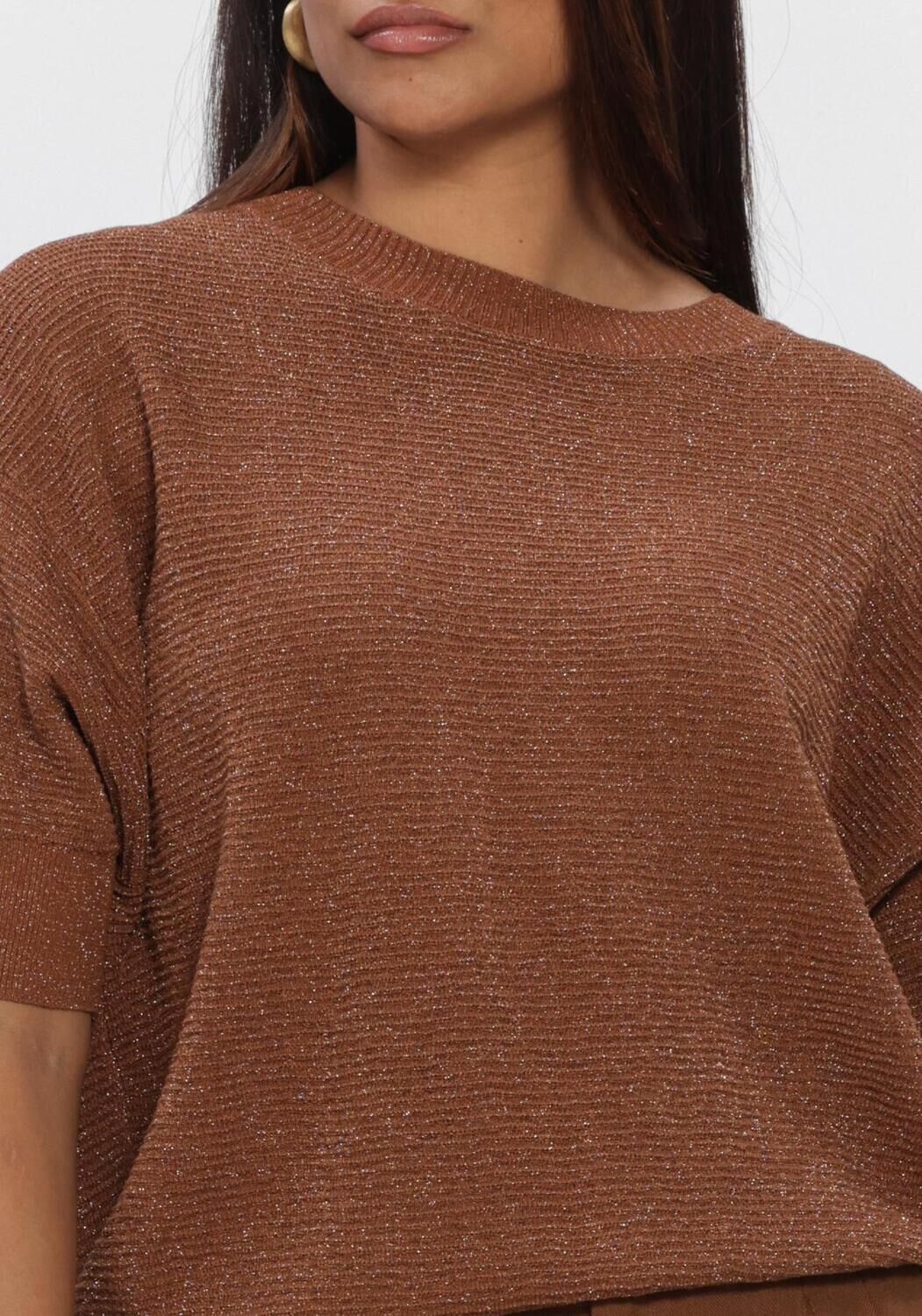 Bruine NUKUS Top KINTY TOP LUREX - large