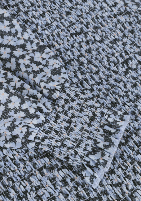 Blauwe NOBELL Blouses TESSA SMOCKED DENIM FLOWER BLOUSE - large