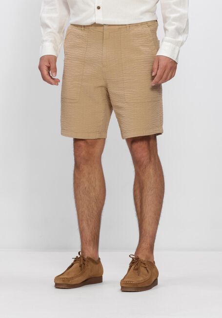 Beige ANERKJENDT Korte broek AKJAN SEERSUCKER SHORTS - large