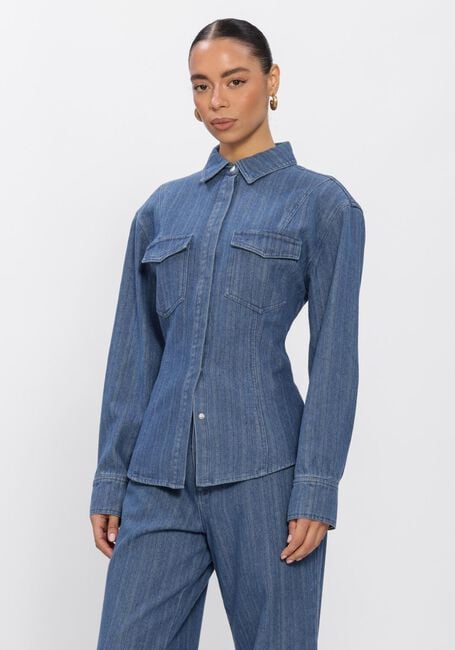 Blauwe OMODA ATELIER Blouses X MODEROSA - HALO - large