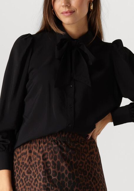 Zwarte Y.A.S. Blouses YASPIL LS BOW SHIRT - large