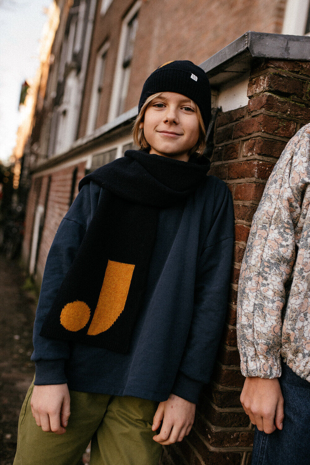 Blauwe JENEST Sjaal J SCARF - large