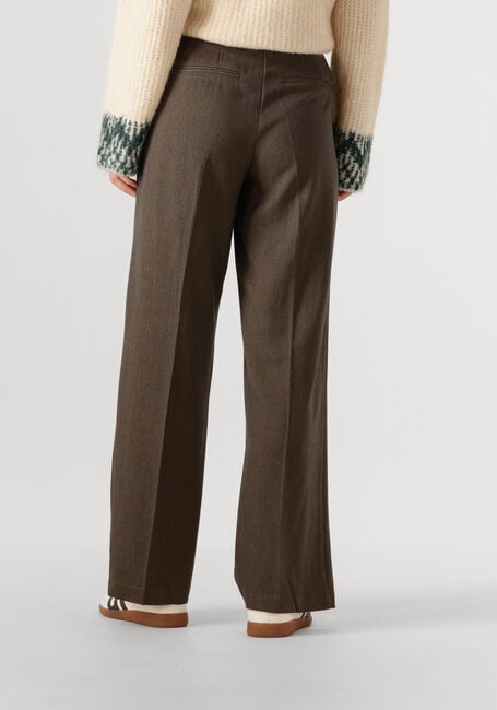 Bruine OBJECT Wijde broek OBJKARA HW STRAIGHT PANT 142 - large