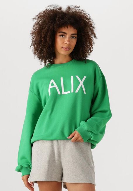 Groene ALIX THE LABEL Trui LADIES KNITTED CLEAN LOGO SWEATER - large