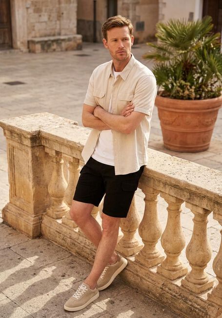 Zwarte PURE PATH Korte broek PUNTA CARGO SHORTS - large