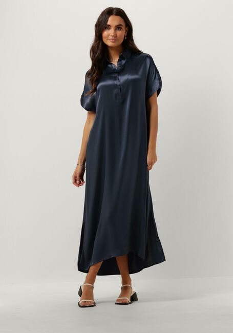 Donkerblauwe CIRCLE OF TRUST Midi jurk AUBREE DRESS - large