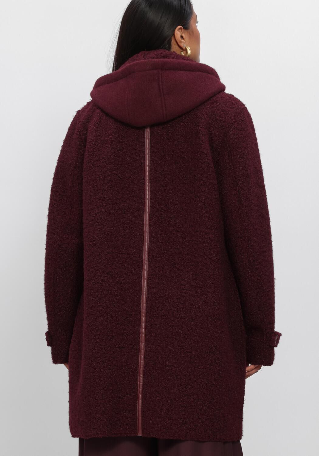 Bordeaux NUKUS Mantel MIRTHE COAT BOUCLE - large