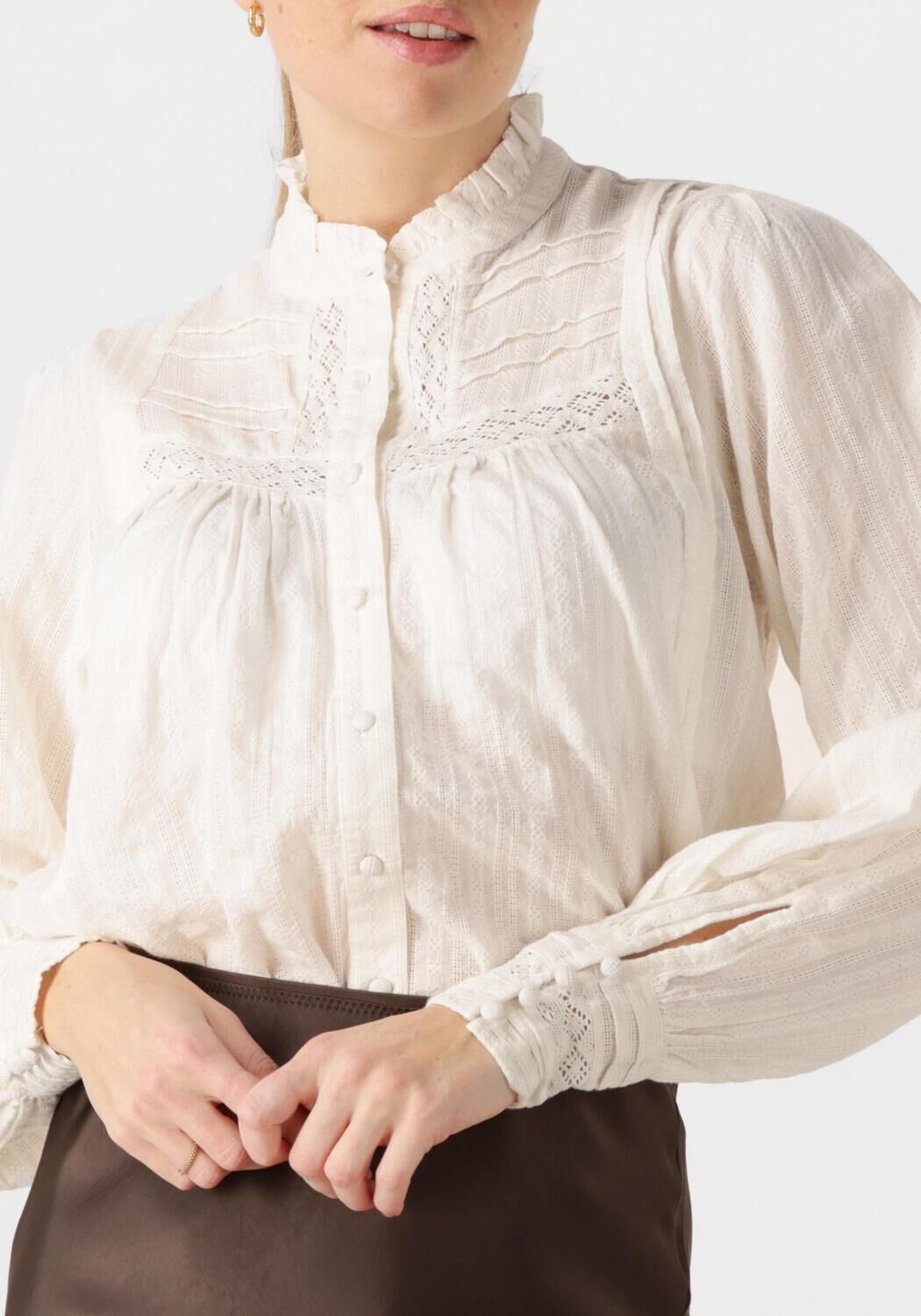 NEO NOIR Dames Blouses Bria Dobby Blouse Wit