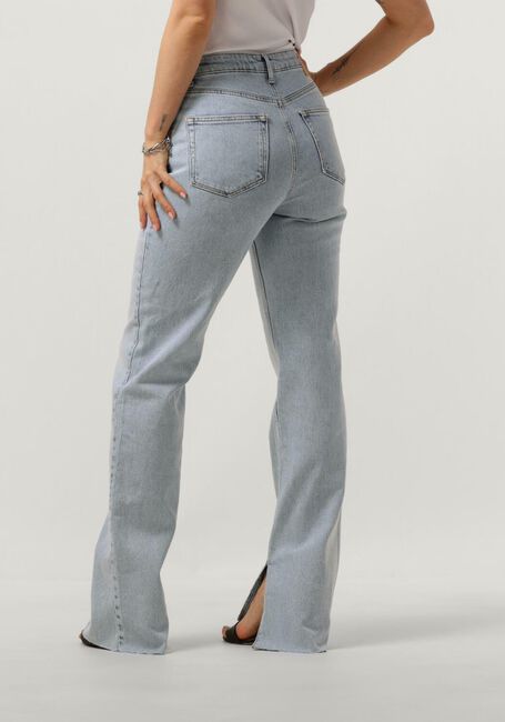 Lichtblauwe MY ESSENTIAL WARDROBE Straight leg jeans DAISYMW 139 HIGH STRAIGHT SLIT - large