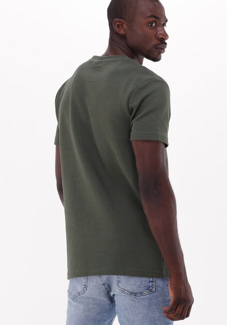 Olijf PUREWHITE T-shirt WAFFLE STRUCTURED T-SHIRT WITH CHEST POCKET - large