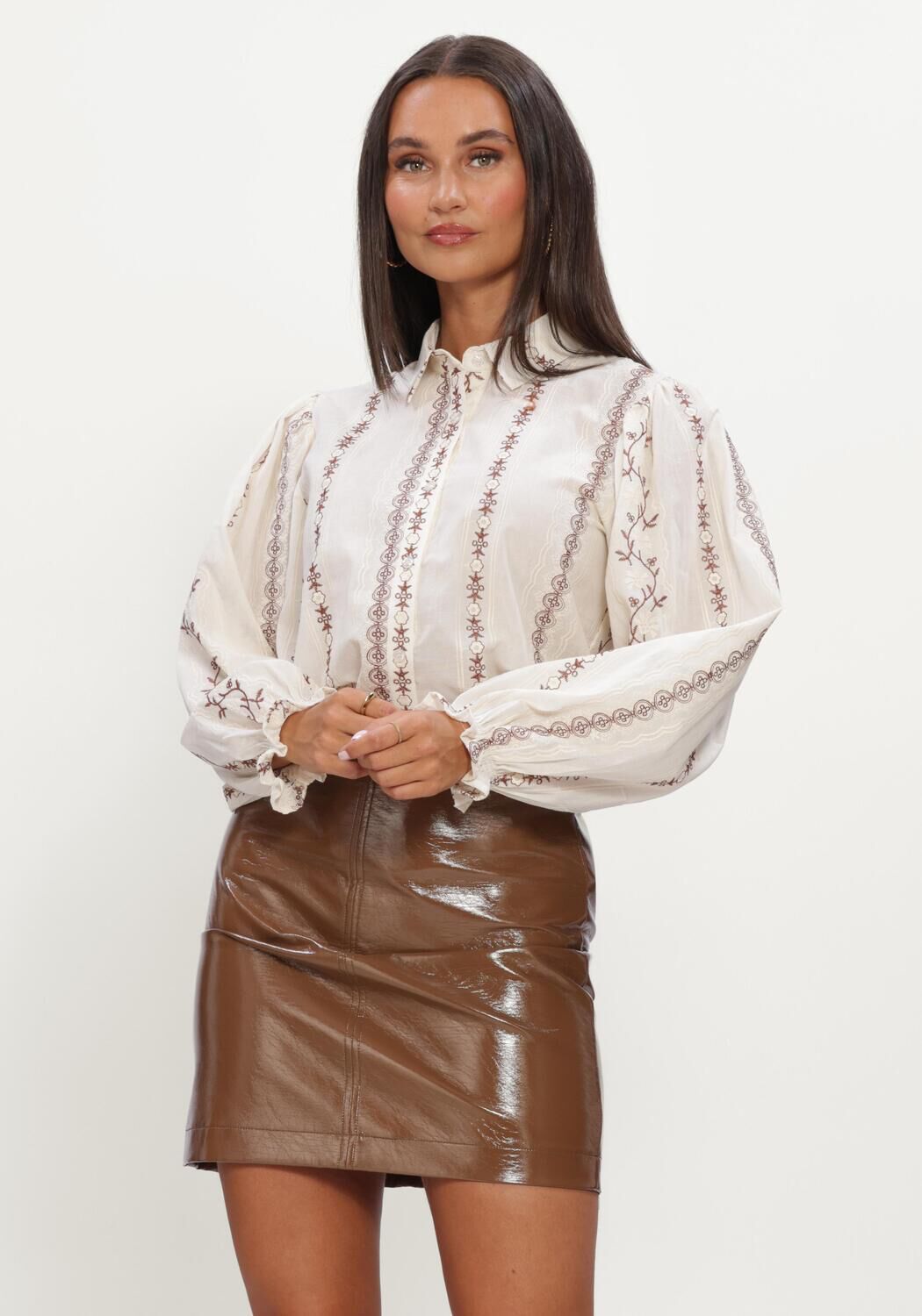 Gebroken wit YDENCE Blouses BLOUSE ALINE - large