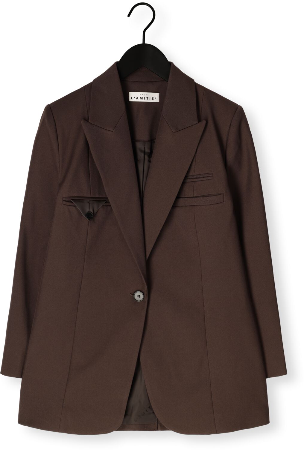 HAUTE L'AMITIÉ Haute L'Amitié Dames Blazers Premiere Single Blazer Bruin