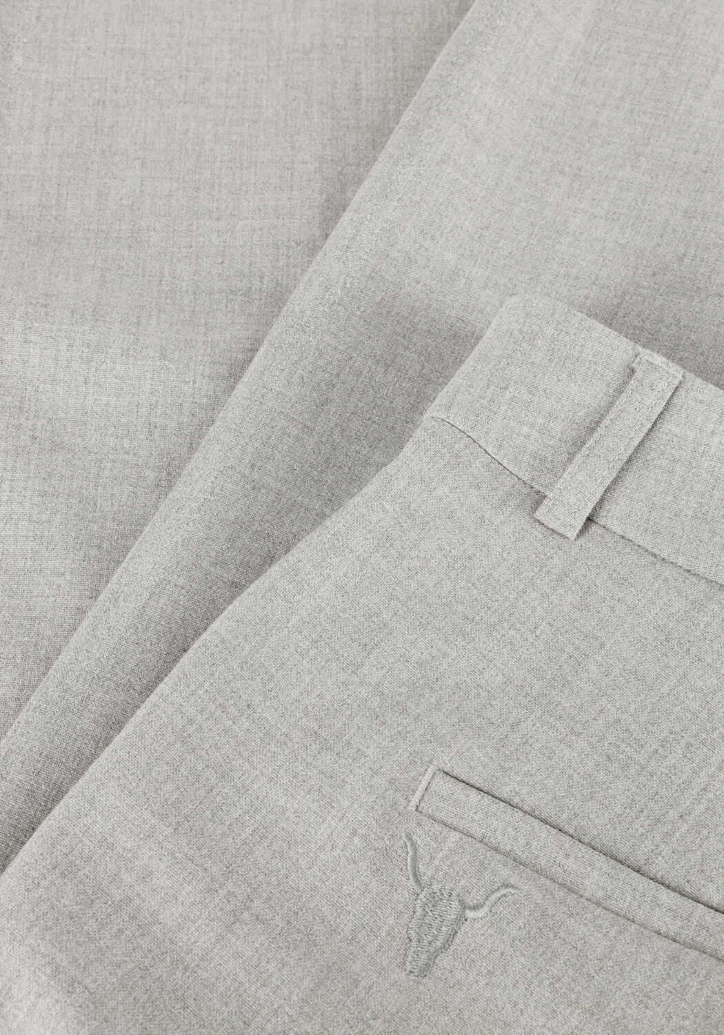 Lichtgrijze ALIX THE LABEL Pantalon LADIES WOVEN FOIL STRIPE PANTS - large