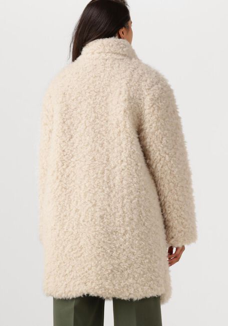 Beige ANOTHER LABEL Teddy jas AL BONNIE LONG COAT - large