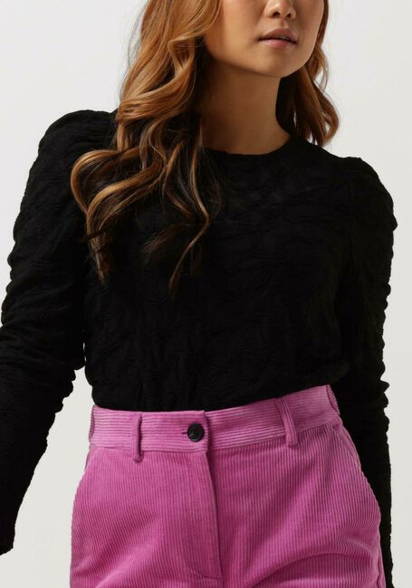 Zwarte CO'COUTURE Top DALIA DRAPE BLOUSE - large