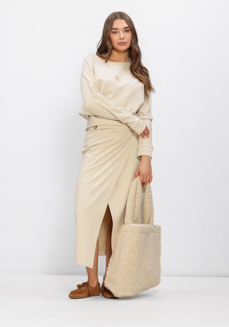 Beige PENN & INK Maxirok SKIRT - large