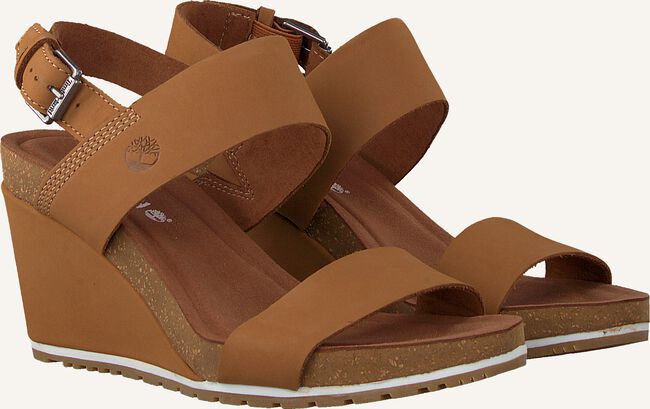 Cognac TIMBERLAND Platte sandalen CAPRI SUNSET WEDGE Cognac TIMBERLAND Platte sandalen CAPRI SUNSET WEDGE - large