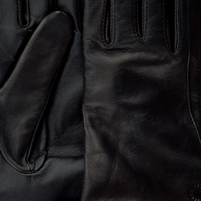 Zwarte UGG Handschoenen CLASSIC LEATHER SMART GLOVE - large