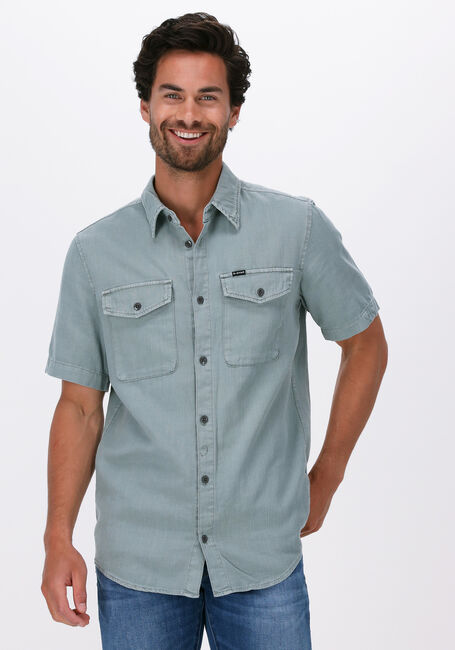 Groene G-STAR RAW Casual overhemd MARINE SLIM SHIRT S\S - large