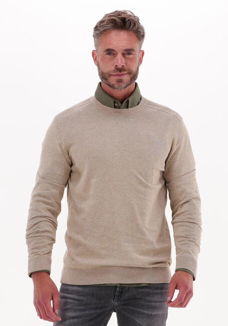 Camel SELECTED HOMME Trui SLHBERG CREW NECK NOOS - large