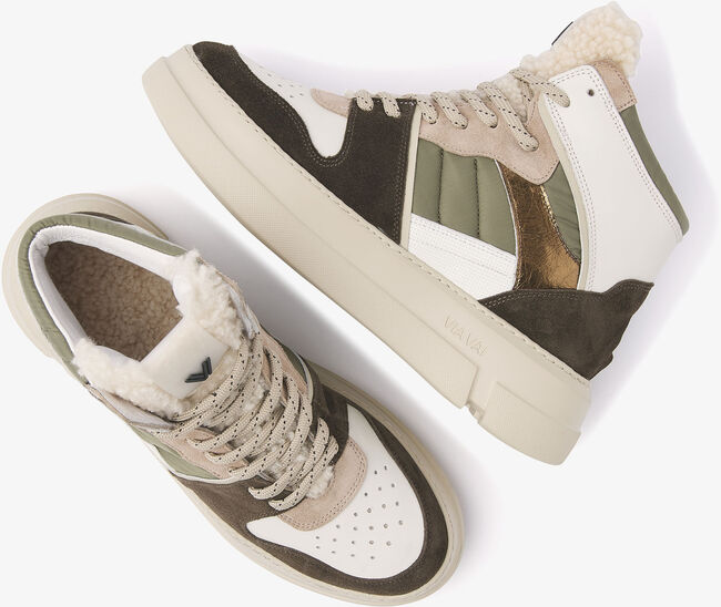 Groene VIA VAI Hoge sneaker BLUE MATT - large